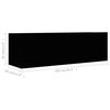 vidaXL Έπιπλα Τηλεόρασης Σετ 2 Τεμαχίων Μαύρο από Επεξ. Ξύλο