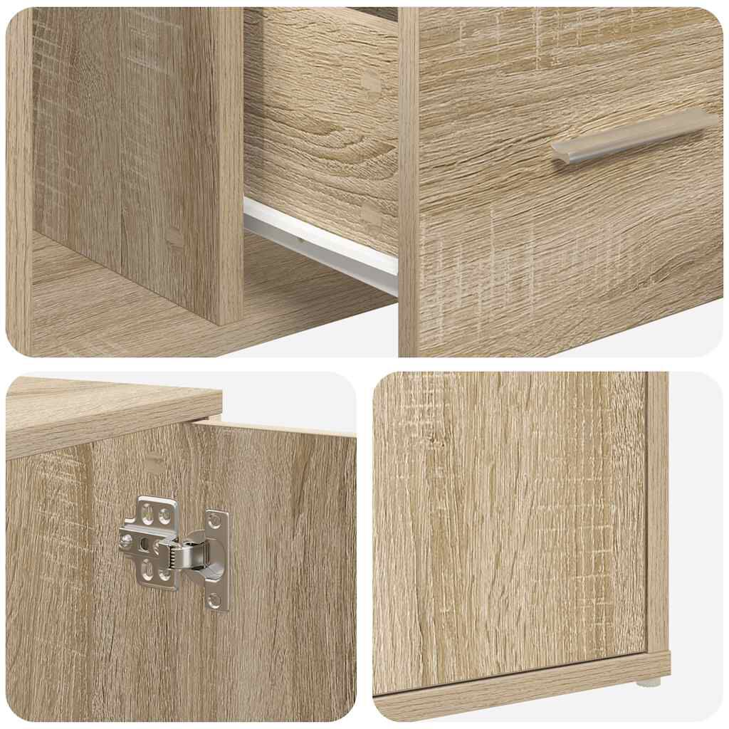 vidaXL Ντουλάπι Γωνιακό Sonoma Δρυς 160x40x45 εκ. Επεξεργασμένο Ξύλο