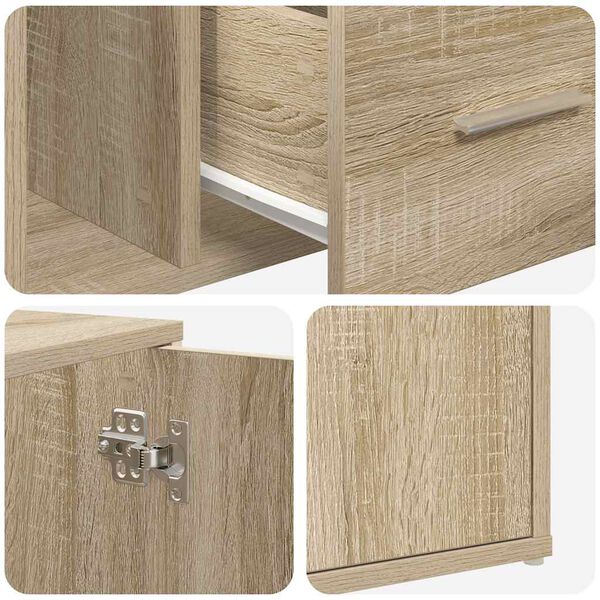 vidaXL Ντουλάπι Γωνιακό Sonoma Δρυς 160x40x45 εκ. Επεξεργασμένο Ξύλο