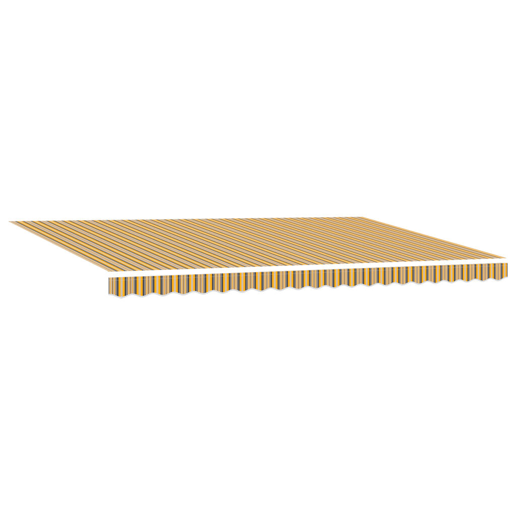 vidaXL Ανασυρόμενη Τέντα Ριγέ 500x300 cm