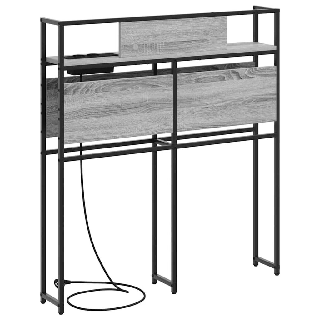 vidaXL Κεφαλάρι Αποθήκης Γκρι sonoma 75 cm Επεξεργασμένο ξύλο