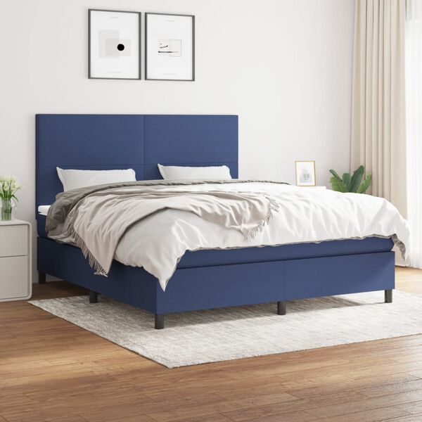 vidaXL &Kappa;&rho;&epsilon;&beta;ά&tau;&iota; Boxspring &mu;&epsilon; &Sigma;&tau;&rho;ώ&mu;&alpha; &Mu;&pi;&lambda;&epsilon; 160x200 &epsilon;&kappa;. &Upsilon;&phi;&alpha;&sigma;&mu;ά&tau;&iota;&nu;&omicron;