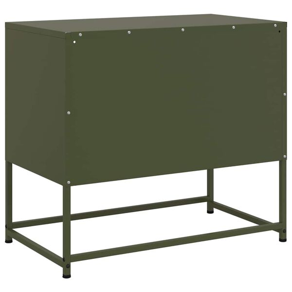 vidaXL Έπιπλο Τηλεόρασης Πράσινο Λαδί 68,5x39x60,5 εκ. από Ατσάλι