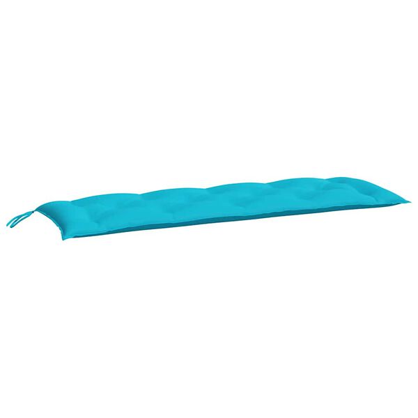 vidaXL Μαξιλάρια Πάγκου Κήπου 2 τεμ. Τιρκουάζ 150x50x7 εκ. Υφασμάτινα