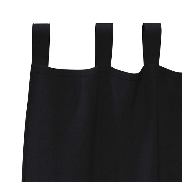 vidaXL Κουρτίνες με κουρτίνες 2 pcs Μαύρο 245 x 140 εκ. Πολυεστέρας