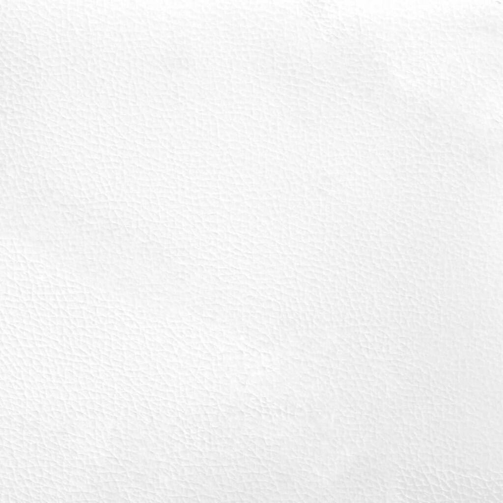 vidaXL Κρεβάτι Boxspring με Στρώμα Λευκό 120x190εκ.από Συνθετικό Δέρμα