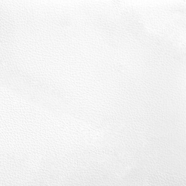 vidaXL Κρεβάτι Boxspring με Στρώμα Λευκό 120x190εκ.από Συνθετικό Δέρμα