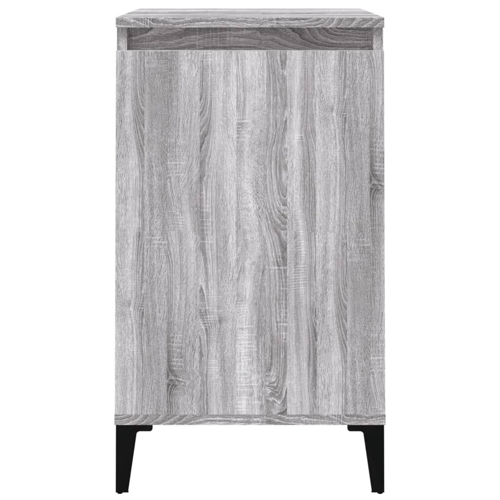 vidaXL Κομοδίνα 2 τεμ. Γκρι Sonoma 40x35x70 εκ. από Επεξεργασμένο Ξύλο