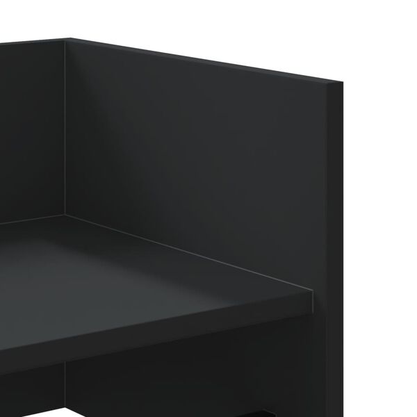 vidaXL Ράφι Τοίχου Μαύρη 70,5x35x30,5 εκ. από Επεξεργασμένο Ξύλο