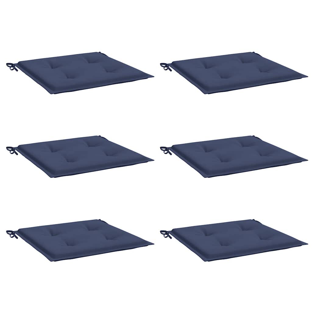vidaXL Μαξιλάρια Παλέτας 6 τεμ. Ναυτικό Μπλε 50x50x4 εκ. Ύφασμα Oxford