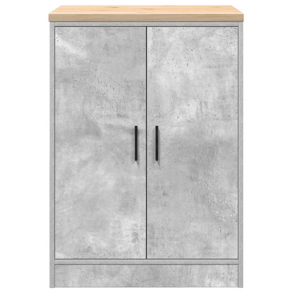 vidaXL ντουλάπι αποθήκευσης γκαράζ 60x51x85 εκ μασίφ ξύλο πεύκο