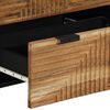 vidaXL Πλαϊνό Γραφείο 2 pcs Καφέ 60 x 33 x 75 cm Μασίφ ξύλο ακακίας