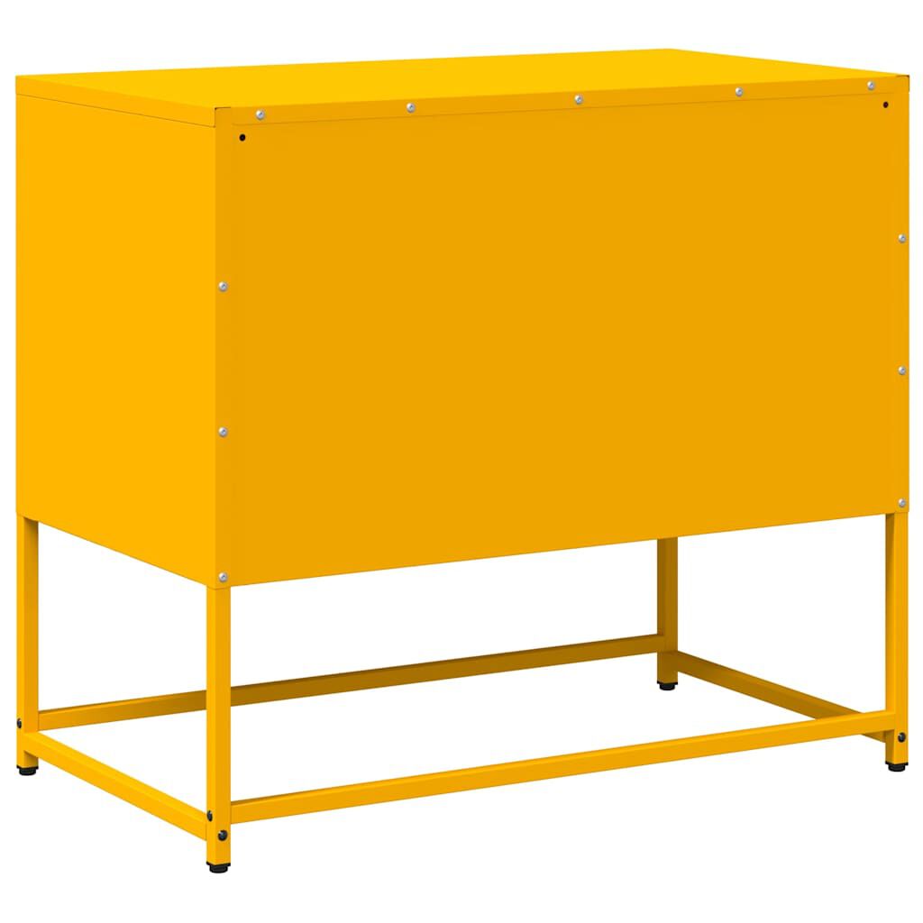 vidaXL Έπιπλο Τηλεόρασης Μουσταρδί Κίτρινο 68x39x60,5 εκ. από Ατσάλι