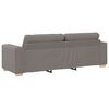 vidaXL Σετ Καναπέ με μαξιλάρι με μαξιλάρι 3 pcs Taupe ύφασμα