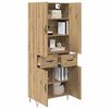 vidaXL Highboard 2 pcs Artisan Oak &Mu;&eta;&chi;&alpha;&nu;&iota;&kappa;ή &xi;&upsilon;&lambda;&epsilon;ί&alpha; &kappa;&alpha;&iota; &gamma;&upsilon;&alpha;&lambda;ί