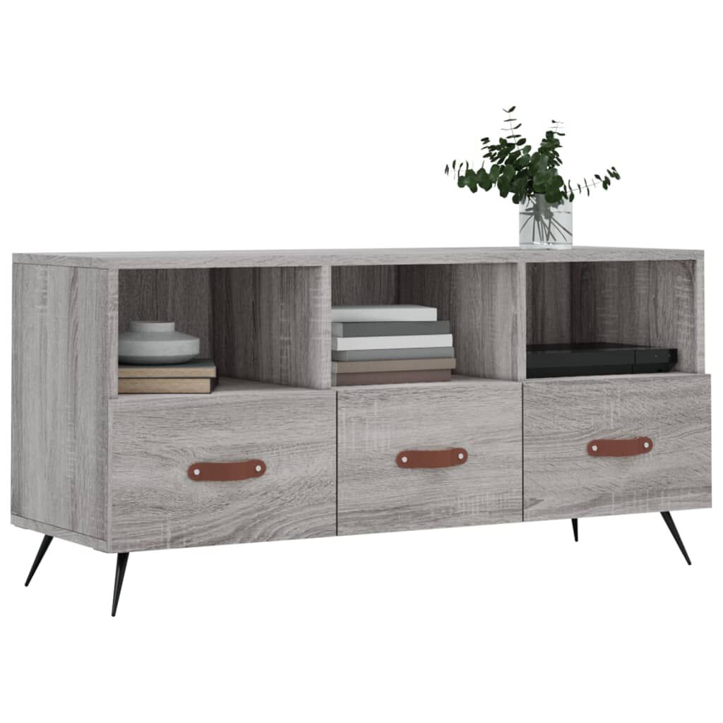 vidaXL Έπιπλο Τηλεόρασης Γκρι Sonoma 102x36x50 εκ. Επεξεργασμένο Ξύλο