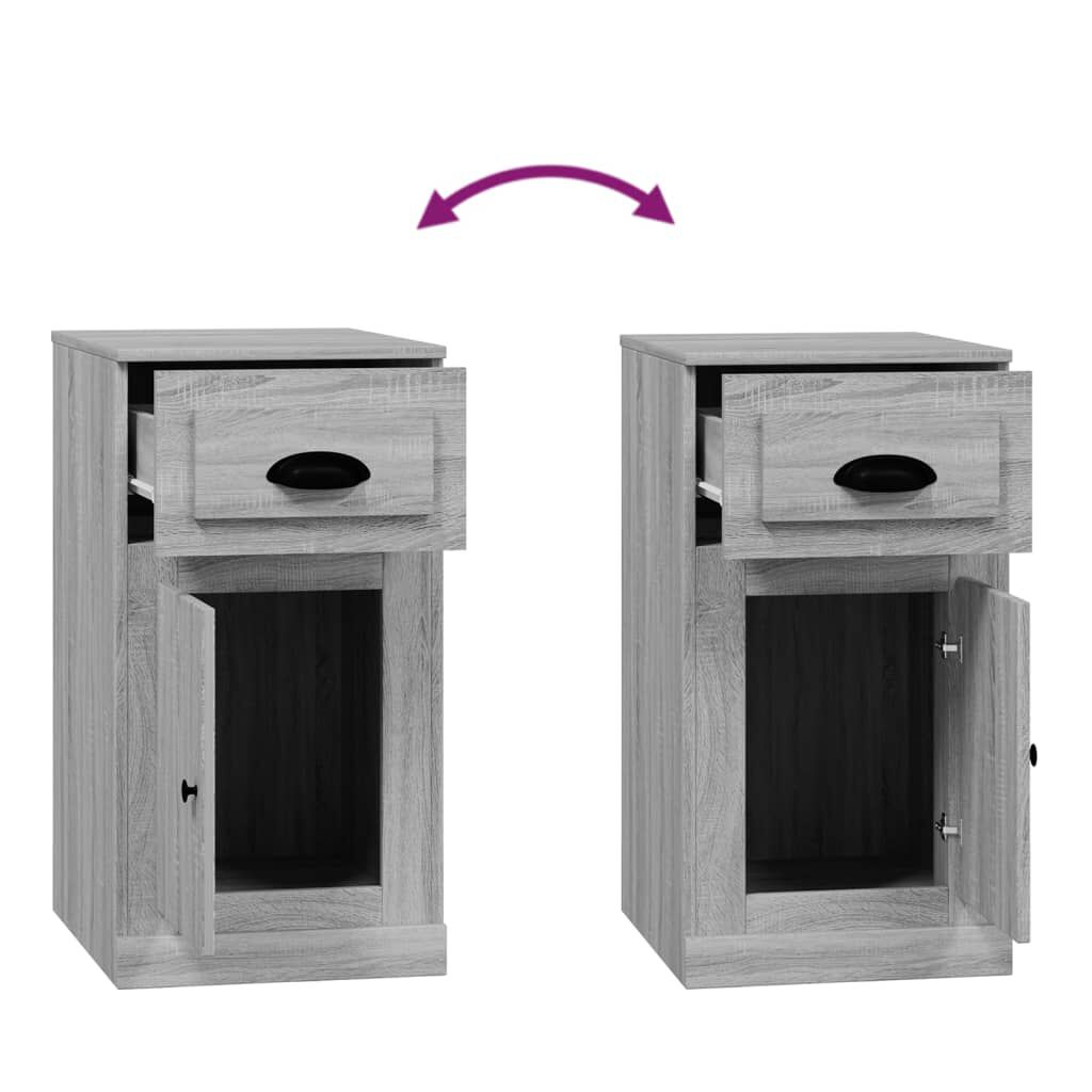 vidaXL Ντουλάπι με Συρτάρι Γκρι Sonoma 40 x 50 x 75 εκ. Επεξεργ. Ξύλο