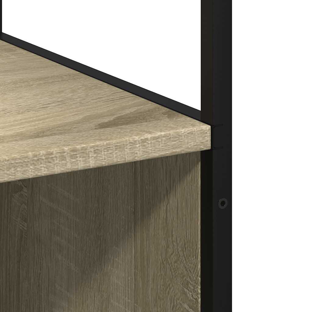 vidaXL Ντουλάπι μπάνιου Sonoma Oak 35x37,5x166 cm Κατασκευασμένο ξύλο