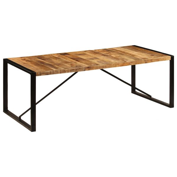 vidaXL Τραπεζαρία 220 x 100 x 75 εκ. από Μασίφ Ξύλο Μάνγκο