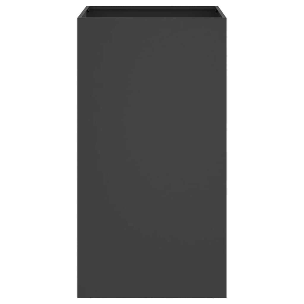 vidaXL Ζαρντινιέρα Μαύρη 42x38x75 εκ. από Χάλυβα