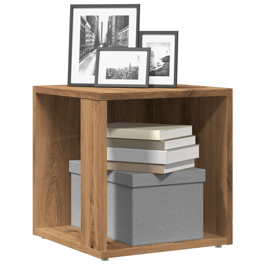 vidaXL Βοηθητικό Τραπέζι Αρτισιανή Δρυς 33x33x34 εκ. Επεξ. Ξύλο
