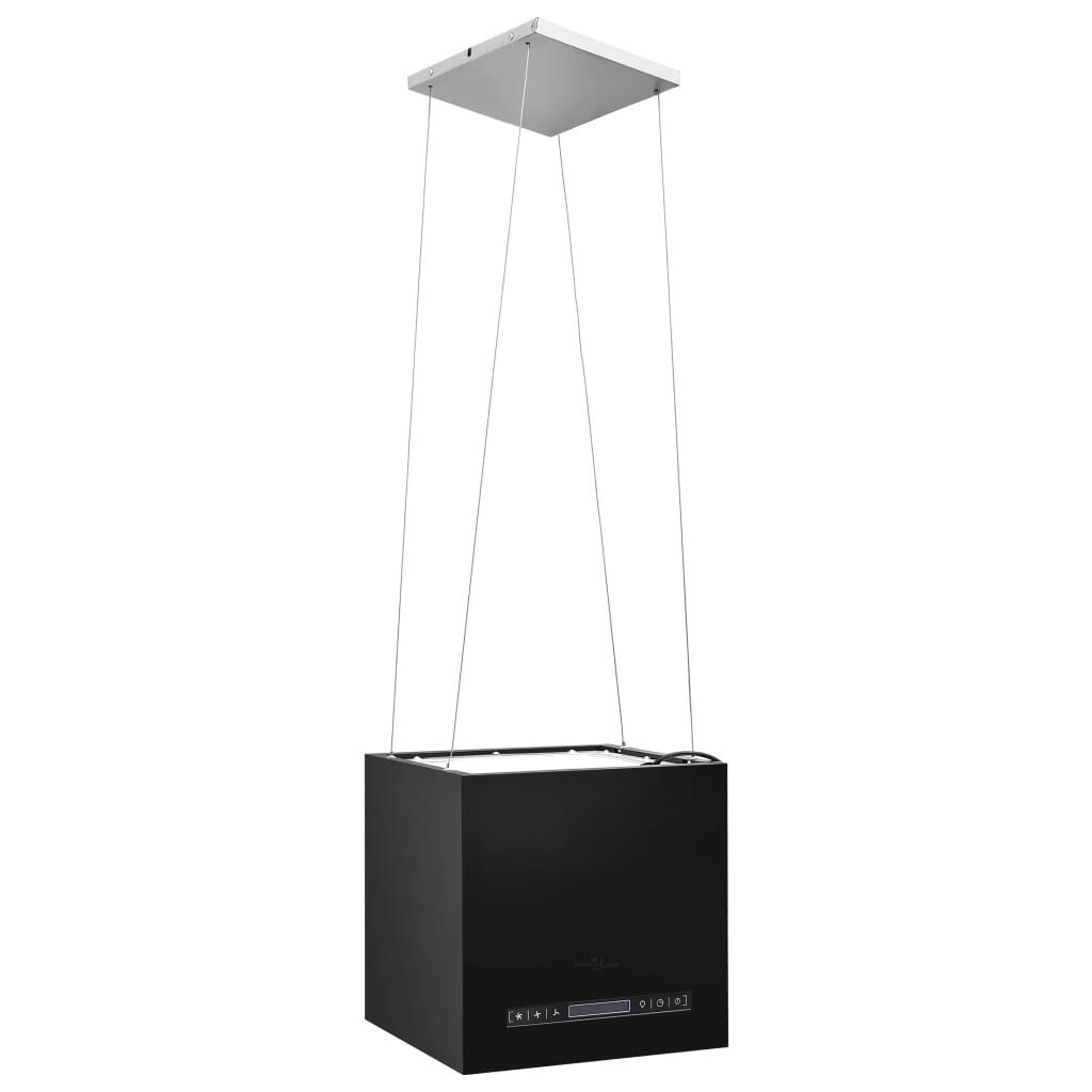 vidaXL Απορροφητήρας Νησίδα Κρεμαστός Αφής με LCD 37 εκ. Ατσάλινος