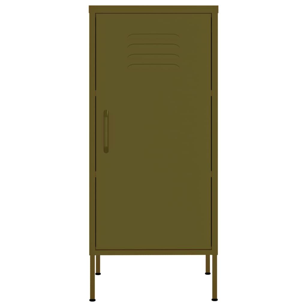 vidaXL Ντουλάπι Αποθήκευσης Πράσινο Λαδί 42,5x35x101,5 εκ. από Ατσάλι