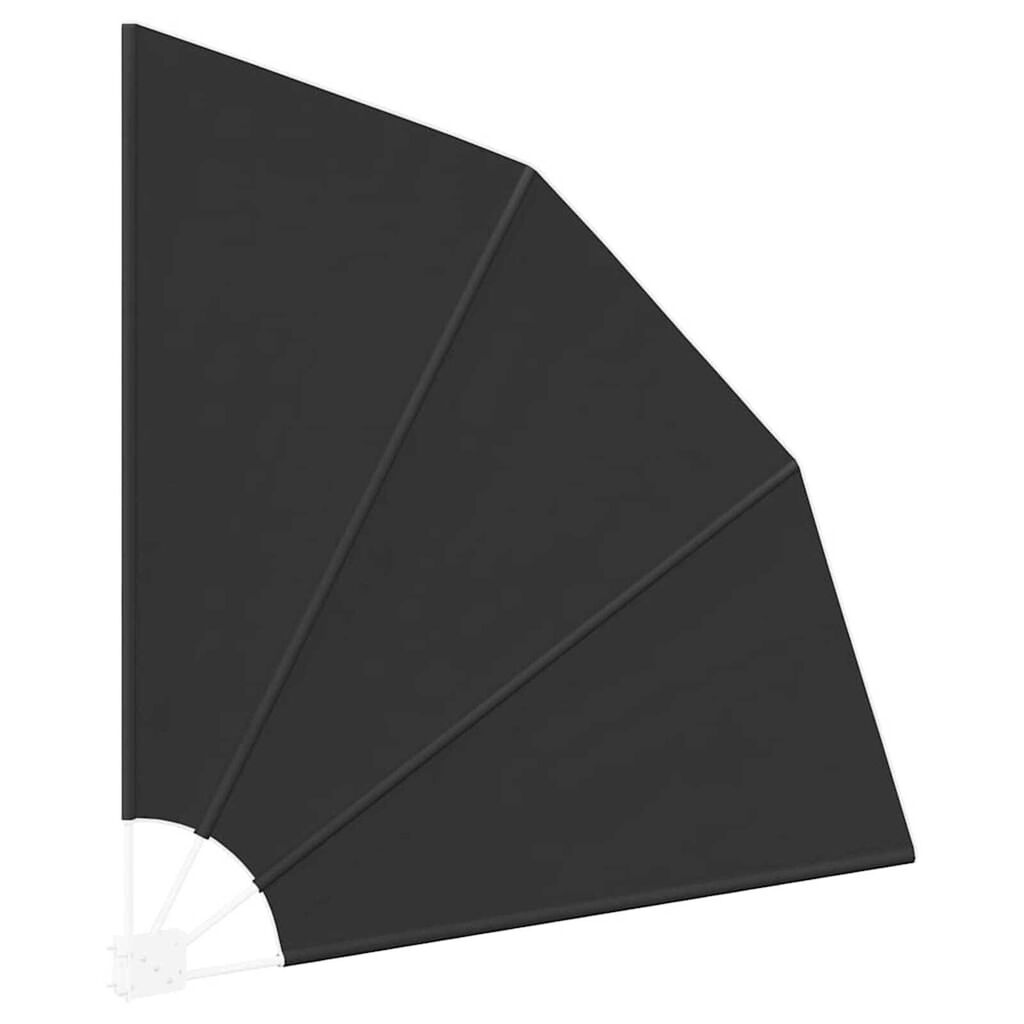 vidaXL Αδιάφανο σκίαστρο μπαλκονιού Ανθρακί 160 x 160 cm ύφασμα