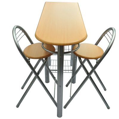 Σετ Τραπεζαρίας Κουζίνας/Επίπλων Πρωινού Τραπέζι με Καρέκλες Ξύλινο
