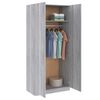 vidaXL Ντουλάπα Γκρι Sonoma 90 x 52 x 200 εκ. από Επεξεργασμένο Ξύλο