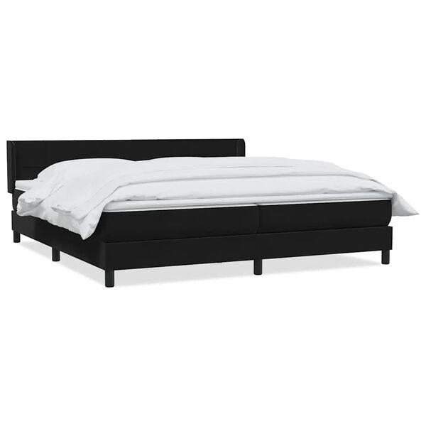 vidaXL &Kappa;&rho;&epsilon;&beta;ά&tau;&iota; Boxspring &mu;&epsilon; &Sigma;&tau;&rho;ώ&mu;&alpha; &Mu;&alpha;ύ&rho;&omicron; 180x210 &epsilon;&kappa;. &Beta;&epsilon;&lambda;&omicron;ύ&delta;&iota;&nu;&omicron;