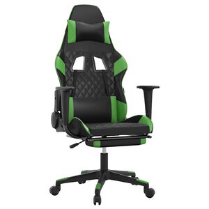 vidaXL &Kappa;&alpha;&rho;έ&kappa;&lambda;&alpha; Gaming &Mu;&alpha;&sigma;ά&zeta; &Upsilon;&pi;&omicron;&pi;ό&delta;&iota;&omicron; &Mu;&alpha;ύ&rho;&omicron;/&Pi;&rho;ά&sigma;&iota;&nu;&omicron; &alpha;&pi;ό &Sigma;&upsilon;&nu;&theta;&epsilon;&tau;&iota;&kappa;ό &Delta;έ&rho;&mu;&alpha;