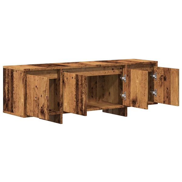 vidaXL Έπιπλο Τηλεόρασης Παλιό Ξύλο 120x30x40,5 εκ. από Μοριοσανίδα