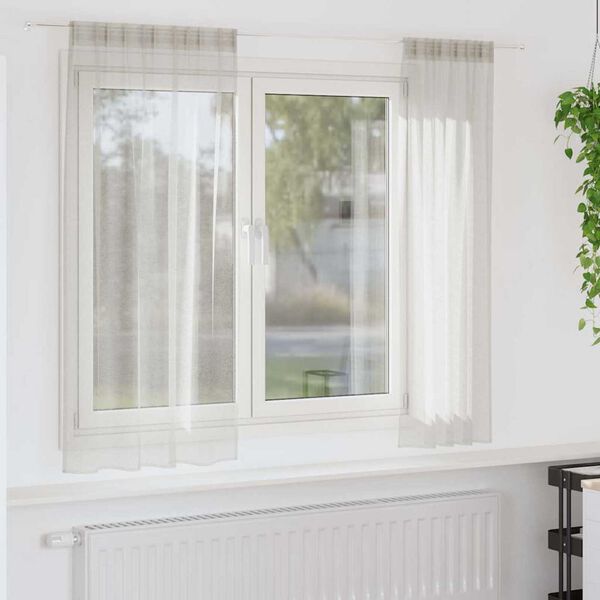 vidaXL &Kappa;&omicron;&upsilon;&rho;&tau;ί&nu;&alpha; &beta;&upsilon;&sigma;&sigma;&iota;&nu;ί 2 pcs &Kappa;&rho;&epsilon;&mu; 175 x 140 &epsilon;&kappa;. &Pi;&omicron;&lambda;&upsilon;&epsilon;&sigma;&tau;έ&rho;&alpha;&sigmaf;