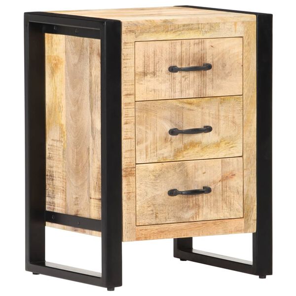 vidaXL Κομοδίνο 40 x 35 x 55 εκ. από Μασίφ Ξύλο Μάνγκο