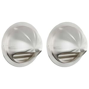 vidaXL &Kappa;&alpha;&pi;ά&kappa;&iota;&alpha; &Alpha;&epsilon;&rho;&iota;&sigma;&mu;&omicron;ύ 2 pcs &Alpha;&sigma;&eta;&mu;ί 150 mm &Alpha;&nu;&omicron;&xi;&epsilon;ί&delta;&omega;&tau;&omicron; &alpha;&tau;&sigma;ά&lambda;&iota;