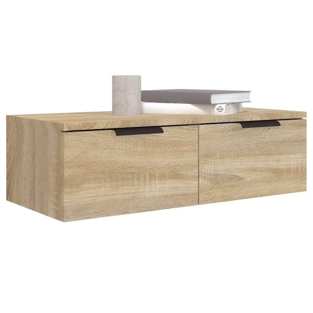vidaXL Ντουλάπια Τοίχου 2 τεμ. Sonoma Δρυς 68x30x20 εκ. Επεξ. Ξύλο
