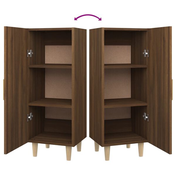 vidaXL Ντουλάπι Καφέ Δρυς 34,5 x 34 x 90 εκ. Επεξεργασμένο Ξύλο