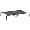 vidaXL &Alpha;&nu;&upsilon;&psi;&omega;&mu;έ&nu;&omicron; &kappa;&rho;&epsilon;&beta;ά&tau;&iota; &sigma;&kappa;ύ&lambda;&omicron;&upsilon; &Mu;&alpha;ύ&rho;&omicron; 130x80x20 cm Textilene &alpha;&tau;&sigma;ά&lambda;&iota;