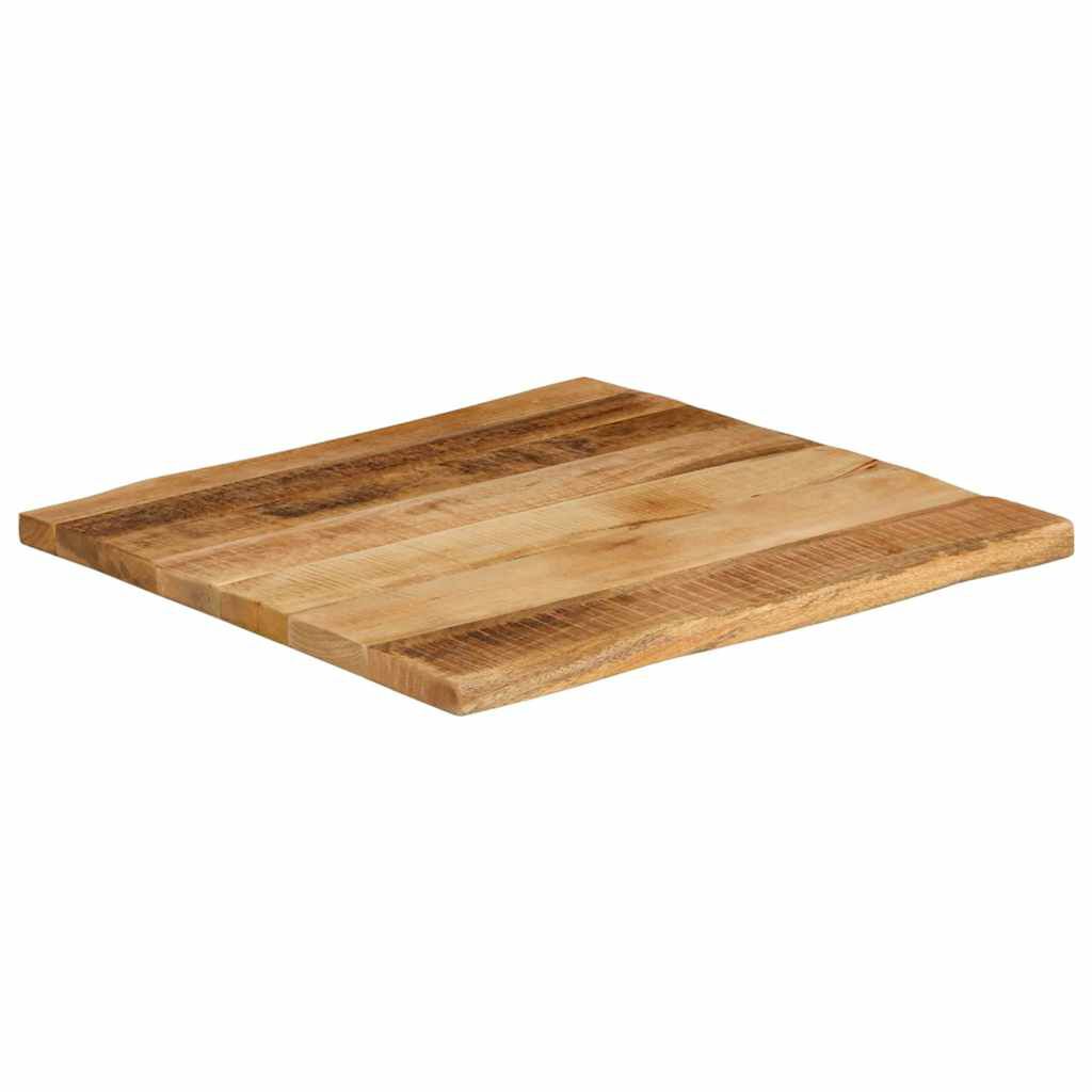 vidaXL Επιφάνεια Τραπεζιού 40x40x3,8 εκ. Live Edge Μασίφ Ξύλο Μάνγκο