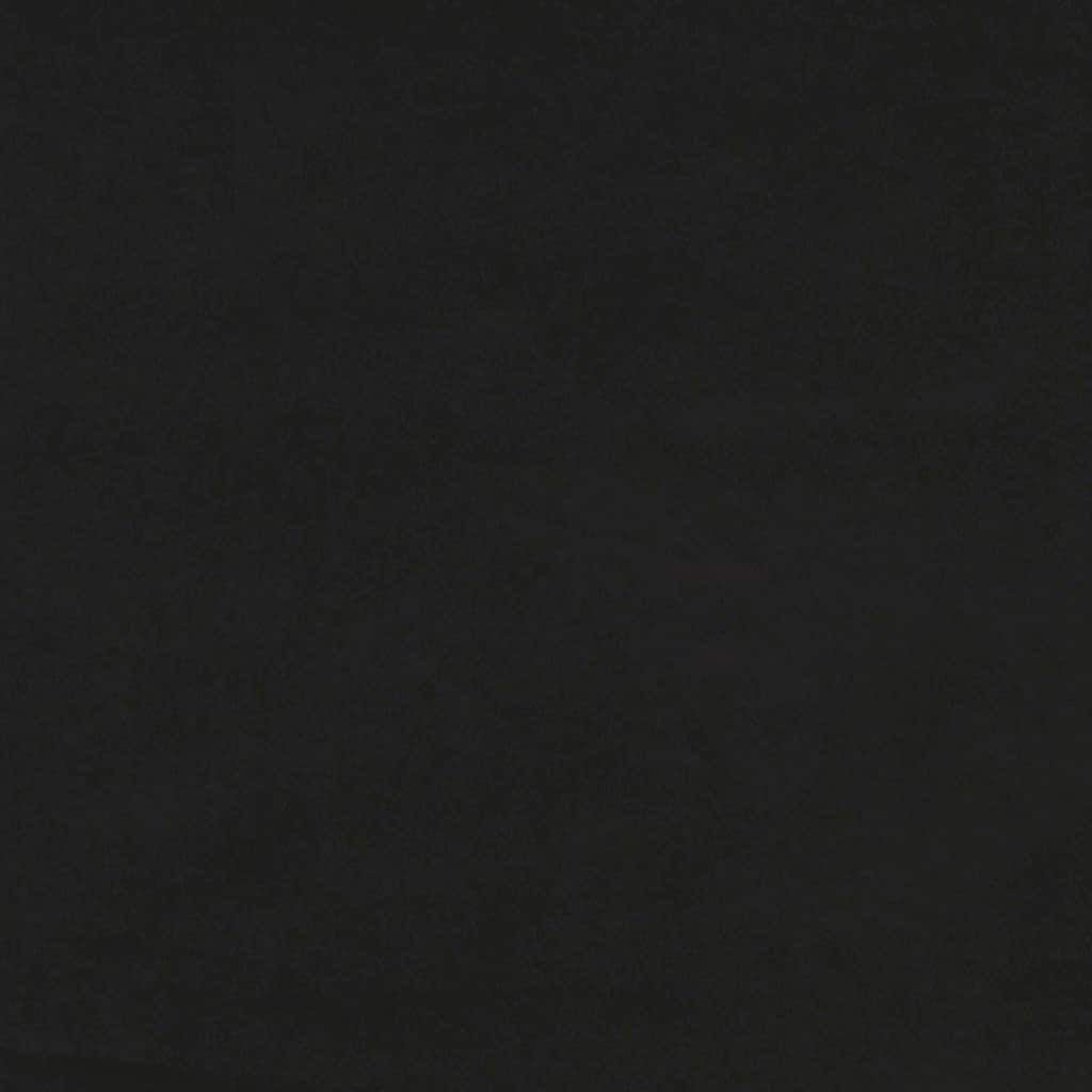 vidaXL Οθωμανικό κρεβάτι με στρώματα Μαύρο 200x200cm Velvet