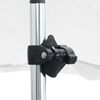 vidaXL Επέκταση Σκιάστρου Σχήμα Τ Λευκή 174x205x(115-194) εκ.
