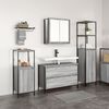 vidaXL Σετ Επίπλων Μπάνιου με ράφι 3 pcs Γκρι sonoma 90 x 34.5 x 60 εκ