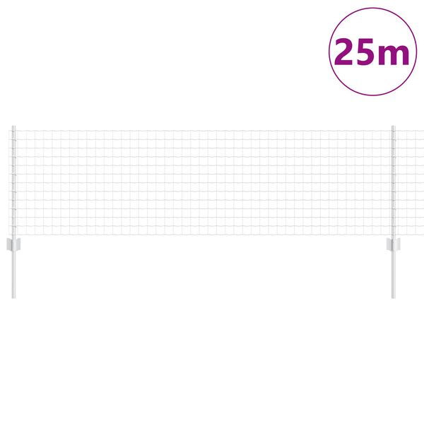 vidaXL &Tau;&epsilon;&nu;&tau;ώ&tau;&omicron; &mu;&epsilon; &sigma;&tau;ή&rho;&iota;&gamma;&mu;&alpha; &Alpha;&sigma;&eta;&mu;ί 0,6 x 25 &mu; &Alpha;&tau;&sigma;ά&lambda;&iota;