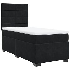 vidaXL &Kappa;&rho;&epsilon;&beta;ά&tau;&iota; Boxspring &mu;&epsilon; &Sigma;&tau;&rho;ώ&mu;&alpha; &Mu;&alpha;ύ&rho;&omicron; 80 x 200 &epsilon;&kappa;. &Beta;&epsilon;&lambda;&omicron;ύ&delta;&iota;&nu;&omicron;