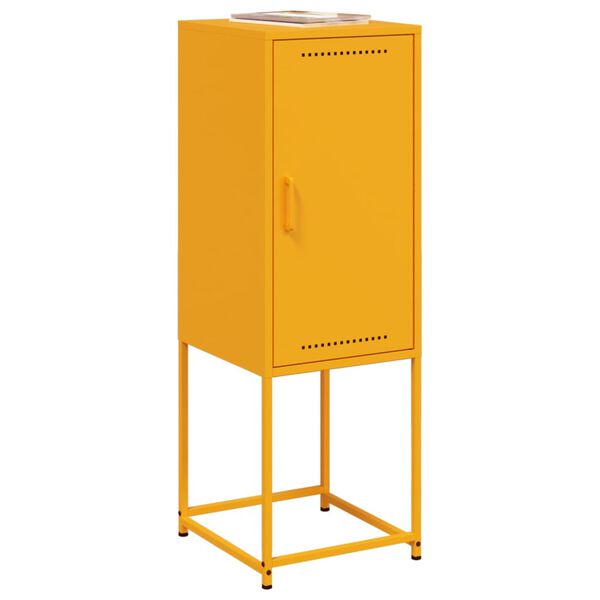vidaXL Ντουλάπι Μουσταρδί 36x39x107 εκ. από Ατσάλι