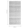vidaXL Χαλί εξωτερικού χώρου ARAKIL Γκρι 80x150 cm PP