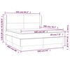 vidaXL &Kappa;&rho;&epsilon;&beta;ά&tau;&iota; Boxspring &mu;&epsilon; &Sigma;&tau;&rho;ώ&mu;&alpha; &Sigma;&kappa;&omicron;ύ&rho;&omicron; &Pi;&rho;ά&sigma;&iota;&nu;&omicron; 160x200&epsilon;&kappa;. &Beta;&epsilon;&lambda;&omicron;ύ&delta;&iota;&nu;&omicron;