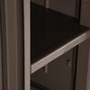 vidaXL Ντουλάπι Αποθήκευσης Κήπου Καφέ 65x45x172 εκ. PP Εμφάνιση Ξύλου