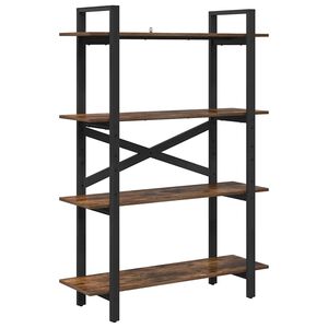 vidaXL &Rho;ά&phi;&iota; &Beta;&iota;&beta;&lambda;ί&omega;&nu; 4 &epsilon;&pi;&iota;&pi;έ&delta;&omega;&nu; 100 x 33,5 x 140 &epsilon;&kappa; &Epsilon;&pi;&epsilon;&xi;&epsilon;&rho;&gamma;&alpha;&sigma;&mu;έ&nu;&omicron; &Xi;ύ&lambda;&omicron;